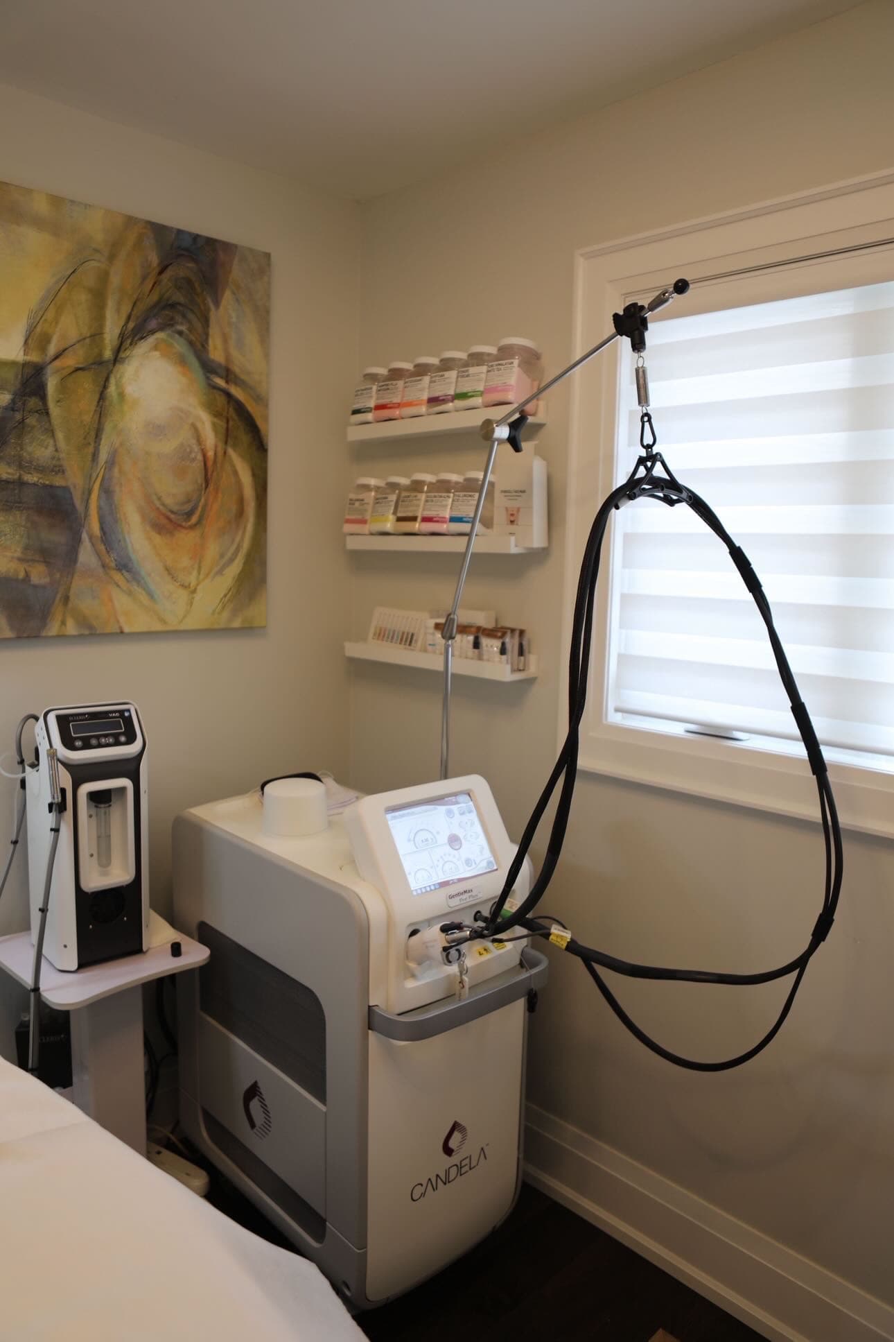Candela laser treatment room